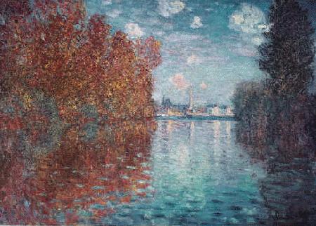 Claude Monet Autumn at Argenteuil oil painting picture